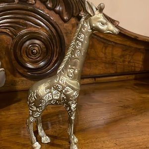 Brass Giraffe figurine. Vintage